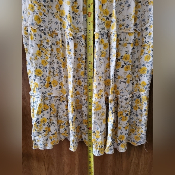 Ultra Flirt Yellow Floral Dress - Picture 10 of 11
